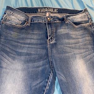 NWOT Embellished pockets Hydraulic skinny jeans